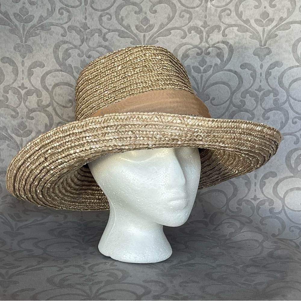 Brixton Natural Wide Brim Woven Elegant Sun Hat